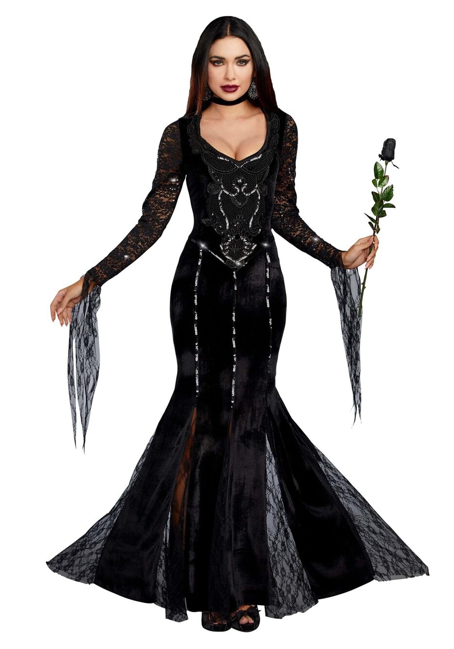 8414 Frightfully Beautiful, black, XL